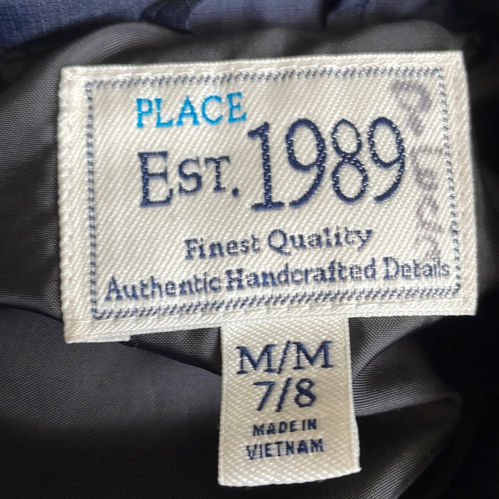 ❄️The Children’s Place (M 7/8) Navy Puffer Coat❄️ - Picture 2 of 7